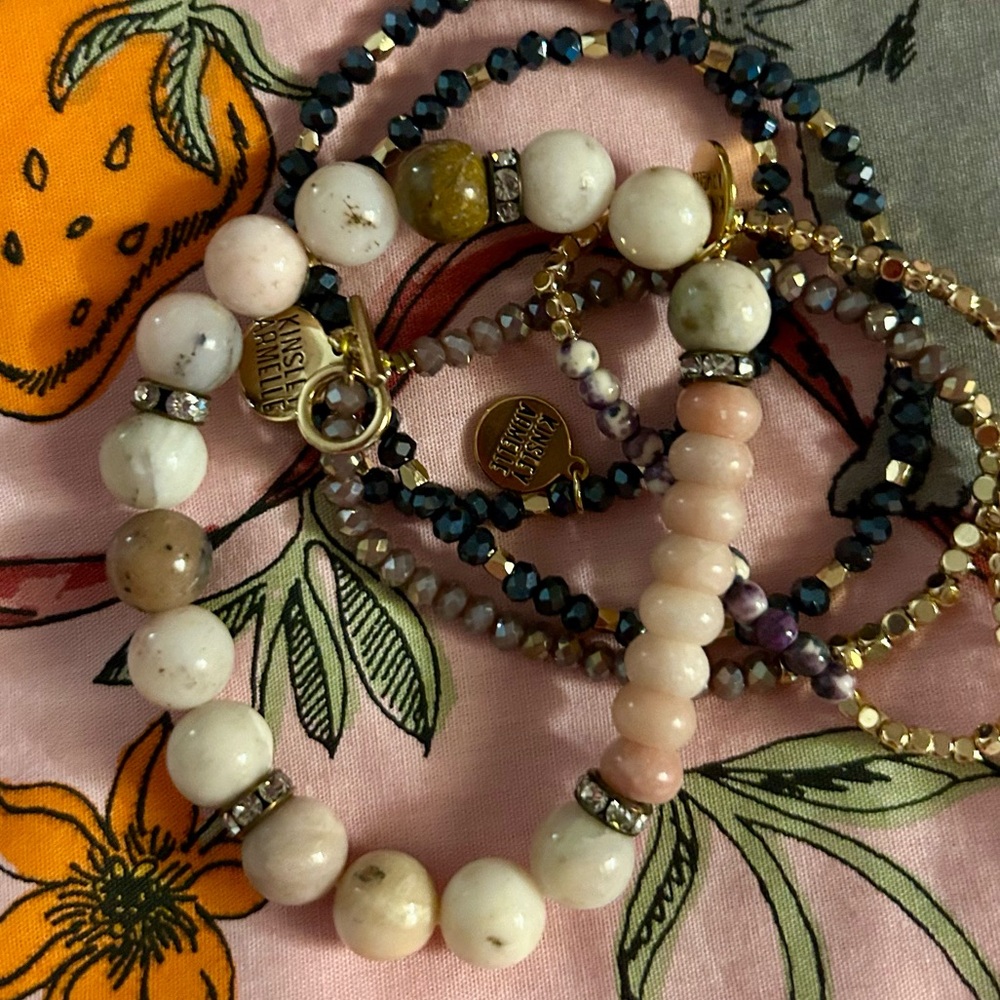 Kinsley Armelle Quartz beaded bracelet set